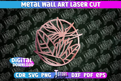Metal Wall Art Laser Cut | Metal Flowers Laser Cut Design | CNC File SVG The T Store Design 