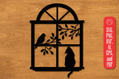 Metal Window Wall Decor SVG Cut File SVG MD JOYNAL ABDIN 