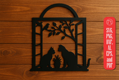 Metal Window Wall Decor SVG Cut File SVG MD JOYNAL ABDIN 