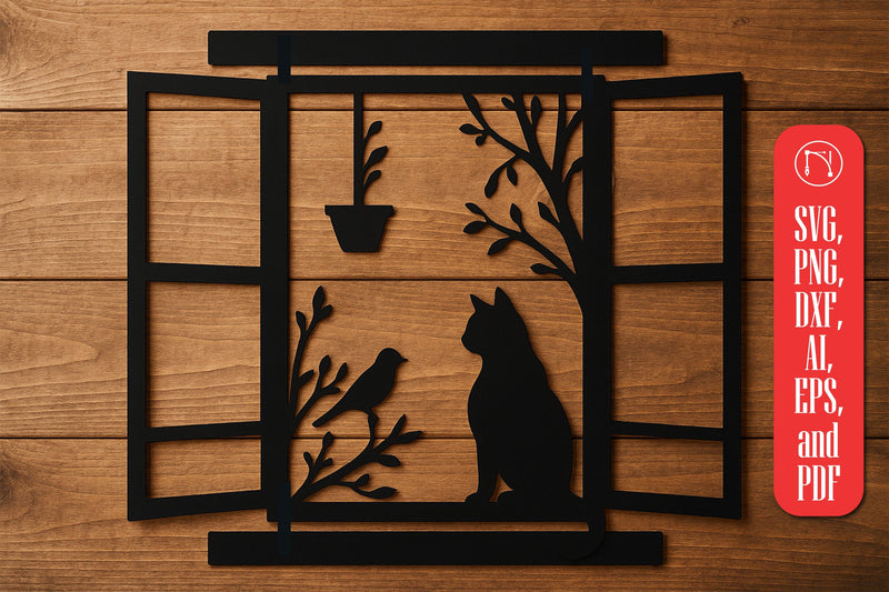 Metal Window Wall Decor SVG Cut File SVG MD JOYNAL ABDIN 