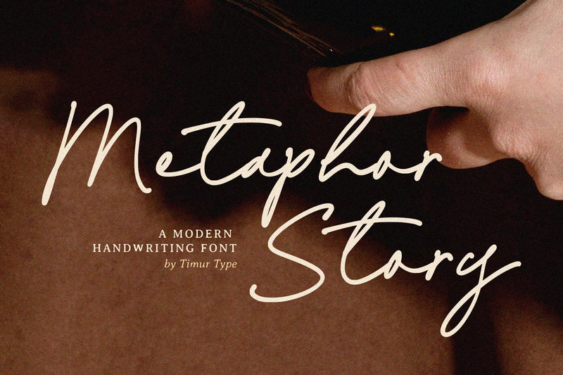 Metaphor Story - Modern Handwriting Font - So Fontsy