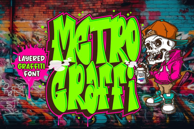 Metro Graffi - Layered Graffiti Font Font Mozzatype 