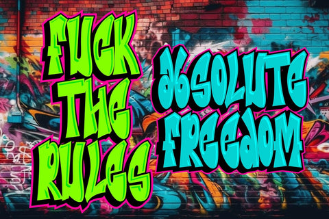 Metro Graffi - Layered Graffiti Font Font Mozzatype 