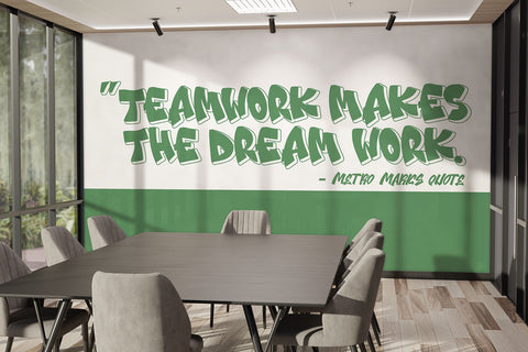 Metro Marks - A Thick Graffiti Font Font Mozzatype 