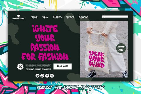 Metro Marks - A Thick Graffiti Font Font Mozzatype 