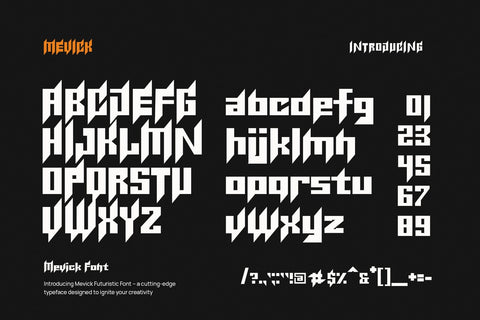 Mevick - Futuristic Font Font studioalmeera 