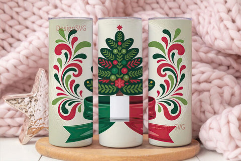 Mexican Christmas Tree 20oz Tumbler Wrap Sublimation DesignSVG 