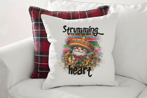 Mexican Gnome Sublimation Design - Strumming Into Your Heart Sublimation BijouBay 