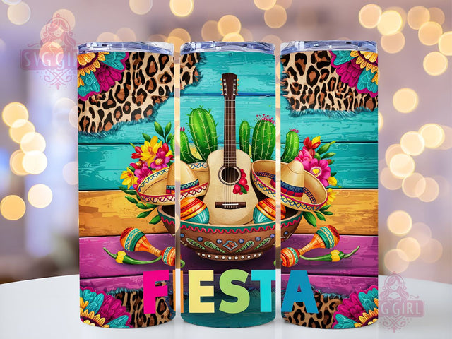 Mexico Fiesta Cinco De Mayo 20oz Tumbler Wrap Sublimation Design, Straight Tapered Tumbler Wrap, Mexico Fiesta Tumbler Png, Instant Digital Download Sublimation SvggirlplusArt 