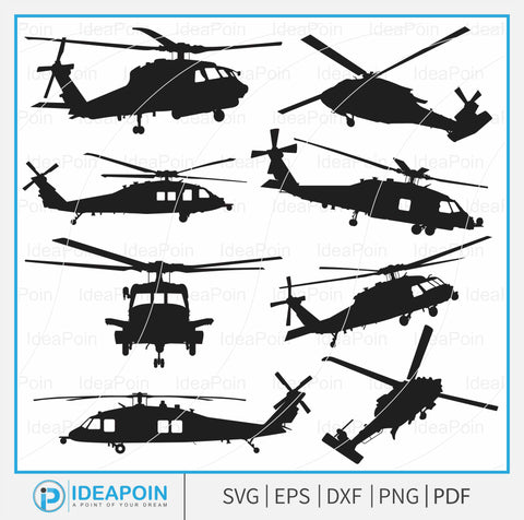MH-60 Helicopter svg, MH-60 Helicopter Aircraft, SH-60 Helicopter Aircraft silhouette, Uh-60L black hawk, Faith svg, MH-60, Military svg, Helicopter svg SVG Dinvect 