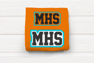 MHS High School Initials Embroidery Embroidery/Applique DESIGNS Risa Rocks It 