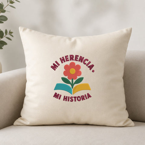 Mi Herencia Mi Historia Embroidery Design – Hispanic Heritage Machine Embroidery File, Latino Latina Pride Flower Book Design Embroidery/Applique DESIGNS PatternFeed8 