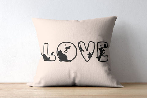 Mice Cats - Outline Decorative Font Font AnningArts Design 