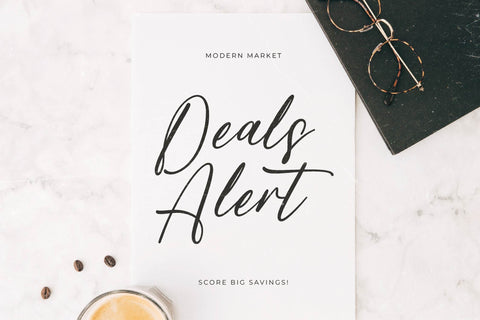 Michael Fosteria - Modern Handwritten Freestyle Font Letterena Studios 