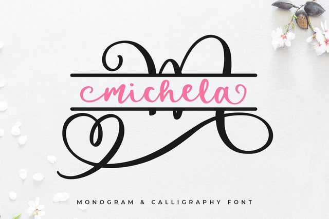 Michela Monogram Duo Font Abo Daniel Studio 