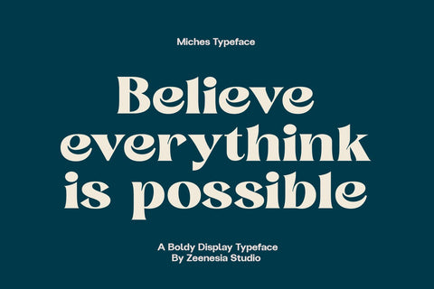Miches Font Zeenesia Std 