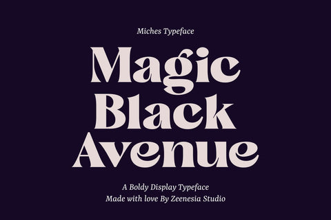 Miches Font Zeenesia Std 