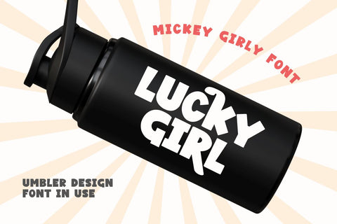 Mickey Girly - Cartoon Display Font Font Masyafi Studio 