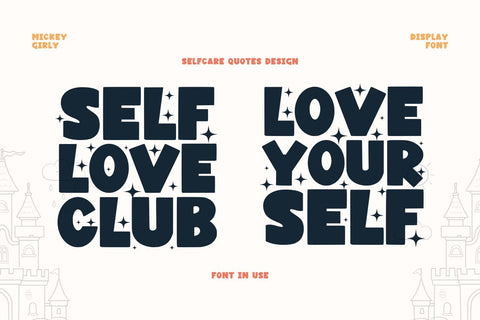 Mickey Girly - Cartoon Display Font Font Masyafi Studio 