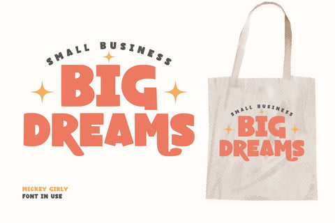 Mickey Girly - Cartoon Display Font Font Masyafi Studio 