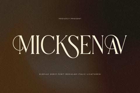Micksenav - Display Serif Font Font Storytype Studio 