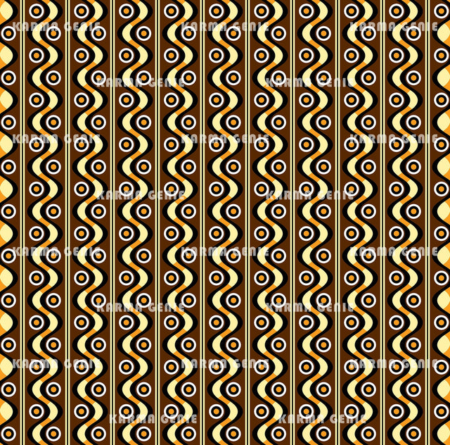 Mid Century 70s Orange Yellow Brown Retro Background Pattern Digital Paper Digital Pattern Karma Genie Graphics 