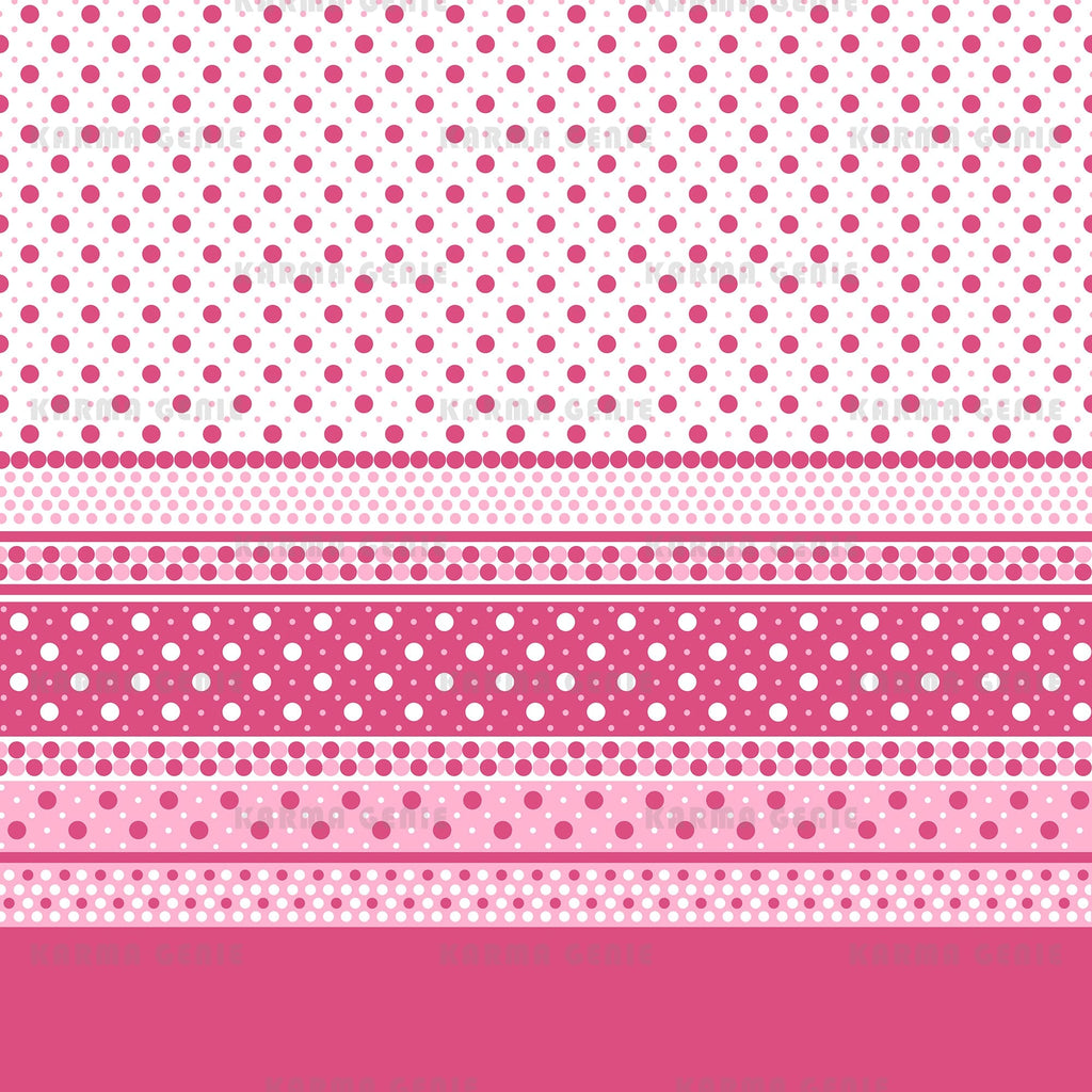 Mid Century Modern Pink White Retro Multi Spotted Pattern Digital Paper ...