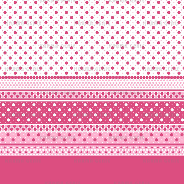 Mid Century Modern Pink White Retro Multi Spotted Pattern Digital Paper Digital Pattern Karma Genie Graphics 