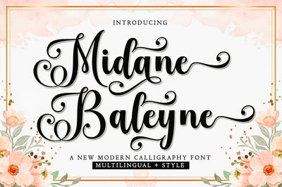 Midane Baleyne Font BungStudio 