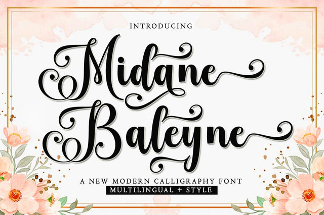 Midane Baleyne Font BungStudio 