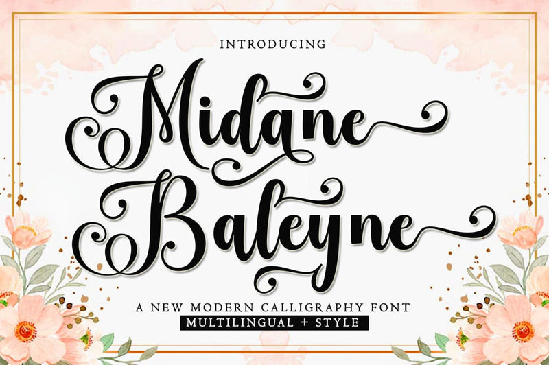 Midane Baleyne Font BungStudio 