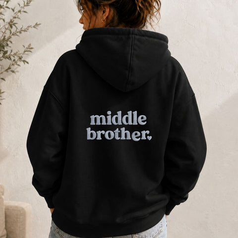 Middle Brother Machine Embroidery Design – Cute Sibling Boy Embroidery File Embroidery/Applique DESIGNS PatternFeed8 