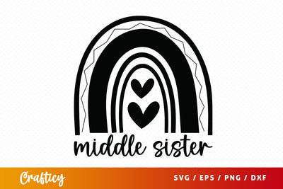Middle sister svg Design SVG Designangry 