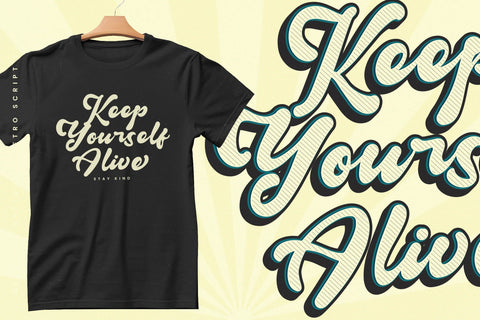 Midnight Antique - Retro Script Font Font Letterena Studios 