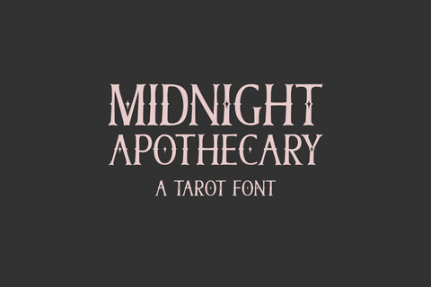Midnight Apothecary Serif Font Beck McCormick 