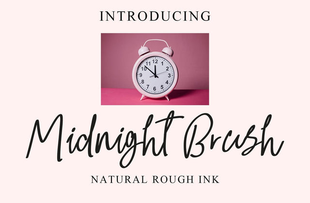 Midnight Brush Font Yuby 