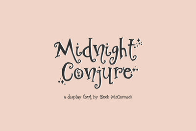 Midnight Conjure - A Halloween Display Font Font Beck McCormick 