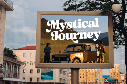 Midnight Gelactic - Modern Retro Serif Font Letterena Studios 