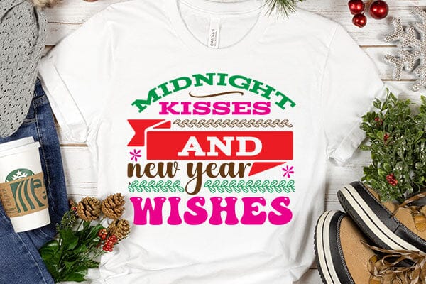midnight kisses and new year wishes SVG Angelina750 