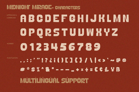 Midnight Mirage - Rough Display Font Alpaprana Studio 
