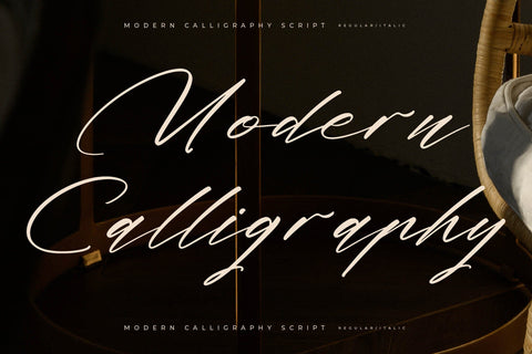 Midnight Realtime - Modern Calligraphy Script Font Letterena Studios 