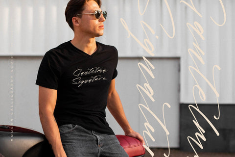 Midnight Realtime - Modern Calligraphy Script Font Letterena Studios 