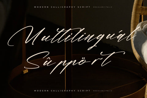 Midnight Realtime - Modern Calligraphy Script Font Letterena Studios 