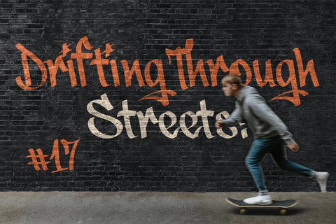 Midnight Surfing - A Modern Graffiti Font Font studioalmeera 