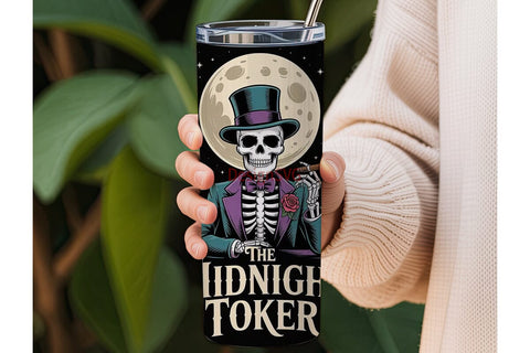 Midnight Toker Tumbler Wrap Sublimation DesignSVG 