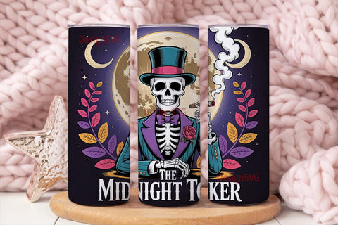 Midnight Toker Tumbler Wrap Sublimation DesignSVG 