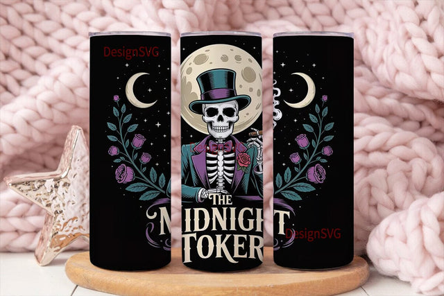 Midnight Toker Tumbler Wrap Sublimation DesignSVG 