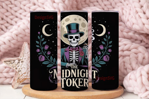 Midnight Toker Tumbler Wrap Sublimation DesignSVG 