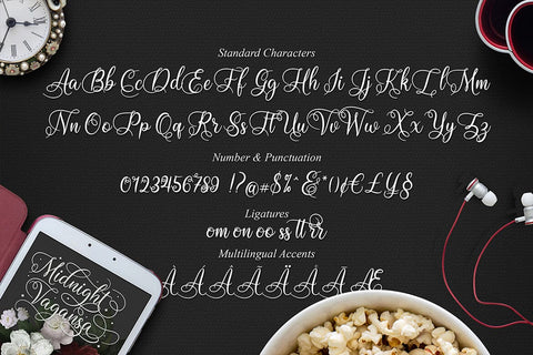 Midnight Vagansa | Beauty Caligraphy Font studioalmeera 