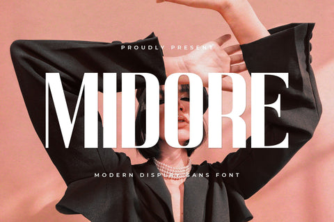 Midore - Modern Sans Font Font studioalmeera 